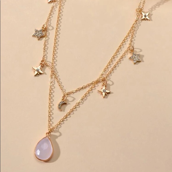 🌟 Pretty Star and moon double chain ⭐️ - Picture 6 of 9